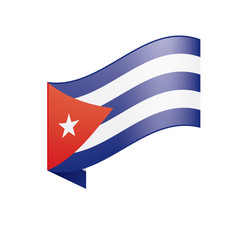 Cuba flag, vector illustration