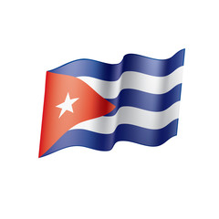 Cuba flag, vector illustration