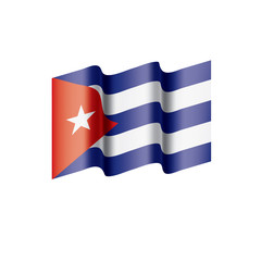Cuba flag, vector illustration