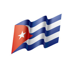 Cuba flag, vector illustration