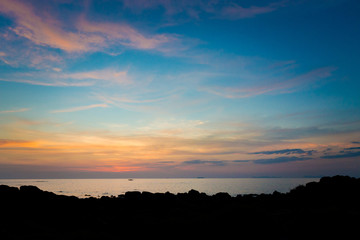 Sunset on Lanta long beach