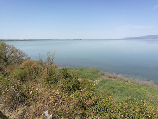 top view of the lake..