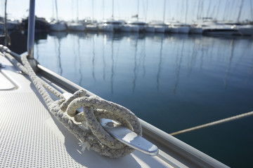 rope on a yacht