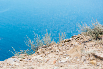 Sea view from Meganom cape. Russia, peninsula of Crimea.