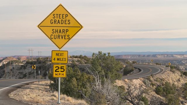 Cars On Highway 12 Grand Staircase Escalante Desert
