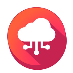 ikona z długim cieniem na tle okręgu