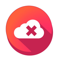 Obraz premium ikona z długim cieniem na tle okręgu