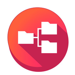 ikona z długim cieniem na tle okręgu