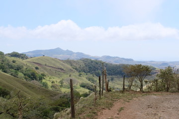 Fototapeta na wymiar Open mountain landscape in Costa Rica