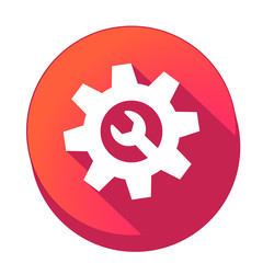 ikona z długim cieniem na tle okręgu © vempireart