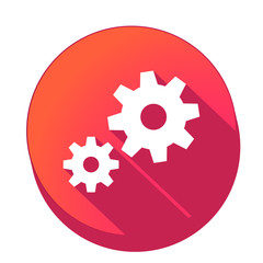 ikona z długim cieniem na tle okręgu © vempireart