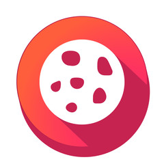 ikona z długim cieniem na tle okręgu