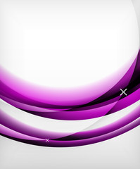 Glossy wave vector background with light and shadow effects, white cross shapes