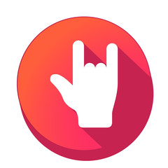 Obraz premium ikona z długim cieniem na tle okręgu