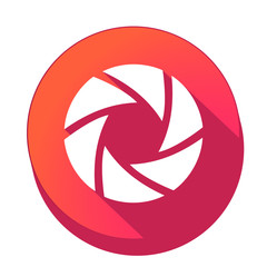 ikona z długim cieniem na tle okręgu © vempireart