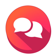 ikona z długim cieniem na tle okręgu © vempireart