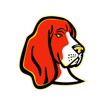 Basset Hound Dog Mascot