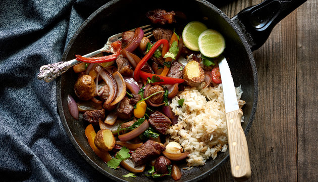 Lomo Saltado Peruvian Stir Fry Beef