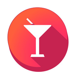 ikona z długim cieniem na tle okręgu