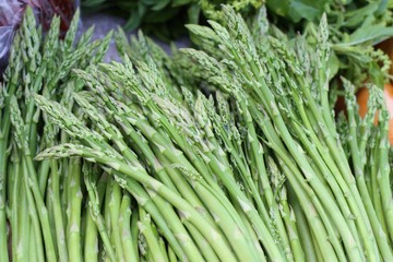 asparagus bunch at the market