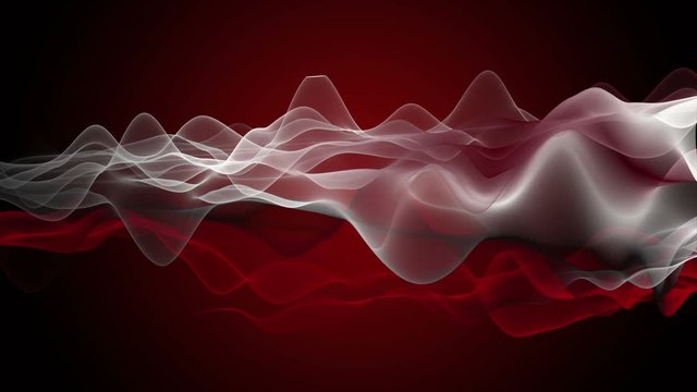 Powerful animation with wave object in slow motion, 4096x2304 loop 4K