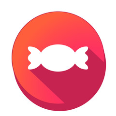 ikona z długim cieniem na tle okręgu 