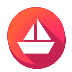 ikona z długim cieniem na tle okręgu  © vempireart