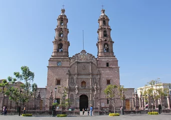 Rolgordijnen Kathedraal Basiliek van Onze-Lieve-Vrouw van de Hemelvaart van Aguascalientes Mexico © Moebs Stéphane