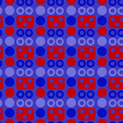 Robot face seamless pattern. Suitable for screen, print and other media.