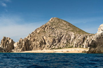 Fototapeta na wymiar Playa del Divorcio en Cabo San Lucas.