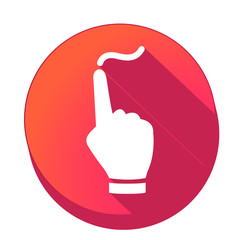 ikona z długim cieniem na tle okręgu