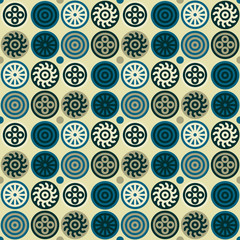 Encrypted symbols seamless pattern. Authentic design for digital and print media.