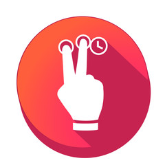 ikona z długim cieniem na tle okręgu