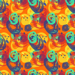 Painted wall seamless pattern. Authentic design for digital and print media.