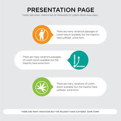 marijuana, unemployment, participation presentation design template in orange, green, yellow colors with horizontal and rounded shapes