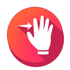 ikona z długim cieniem na tle okręgu