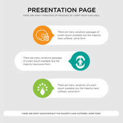 lucky draw, good health, football helmet presentation design template in orange, green, yellow colors with horizontal and rounded shapes