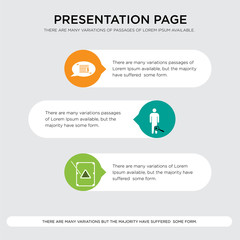snooker, inflammation, statement presentation design template in orange, green, yellow colors with horizontal and rounded shapes