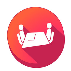 ikona z długim cieniem na tle okręgu