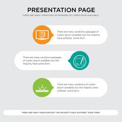 waterproof, author, on presentation design template in orange, green, yellow colors with horizontal and rounded shapes