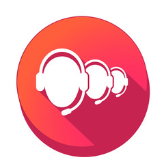 ikona z długim cieniem na tle okręgu