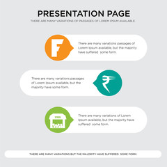 free stock,, rupees, f presentation design template in orange, green, yellow colors with horizontal and rounded shapes
