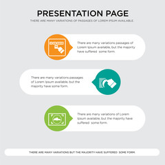 viewfinder, swipe, save the date presentation design template in orange, green, yellow colors with horizontal and rounded shapes