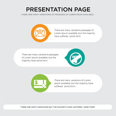voucher, restricted entry, email presentation design template in orange, green, yellow colors with horizontal and rounded shapes