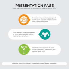 psi, ram, email presentation design template in orange, green, yellow colors with horizontal and rounded shapes