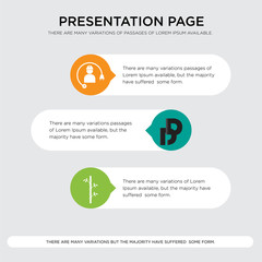 bamboo, double d, electrical contractor presentation design template in orange, green, yellow colors with horizontal and rounded shapes
