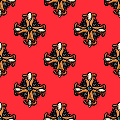 Gorgeous medal seamless pattern. Original design for print or digital media.