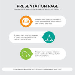 rams, swim bike run, believe presentation design template in orange, green, yellow colors with horizontal and rounded shapes
