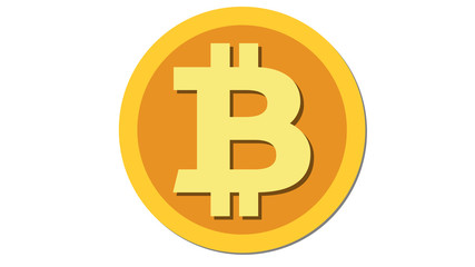 Bitcoin cryptocurrency coin icon