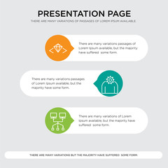 Data sharing, network, settings, clean and perfect code with diamond, ruby presentation design template in orange, green, yellow colors with horizontal and rounded shapes